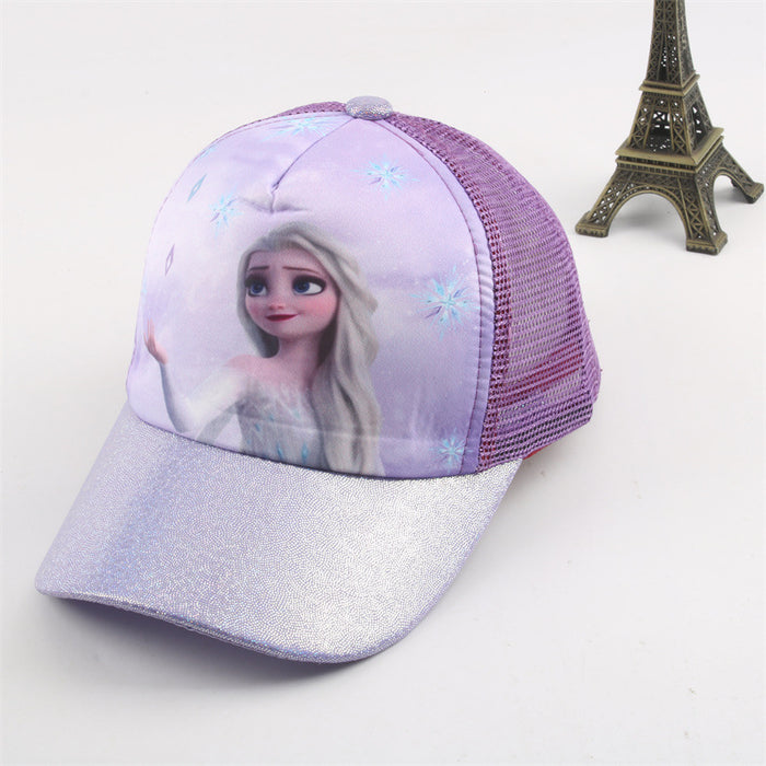 Wholesale Baby Hat Summer New Ice and Snow Girls Sunshade Cap Baseball Cap