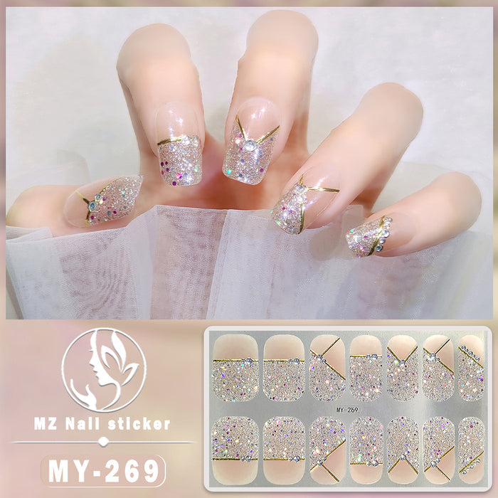 Wholesale 14 Pieces/sheet Butterfly Bake Free Gel Nails Kits Nail Stickers JDC-NS-ARS002