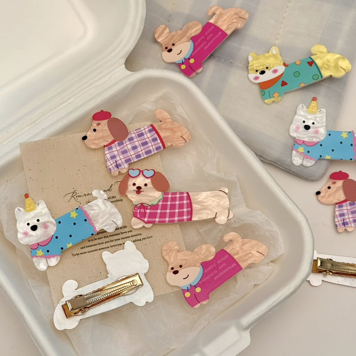 Wholesale Cute Cartoon Animal Puppy Hair Clips