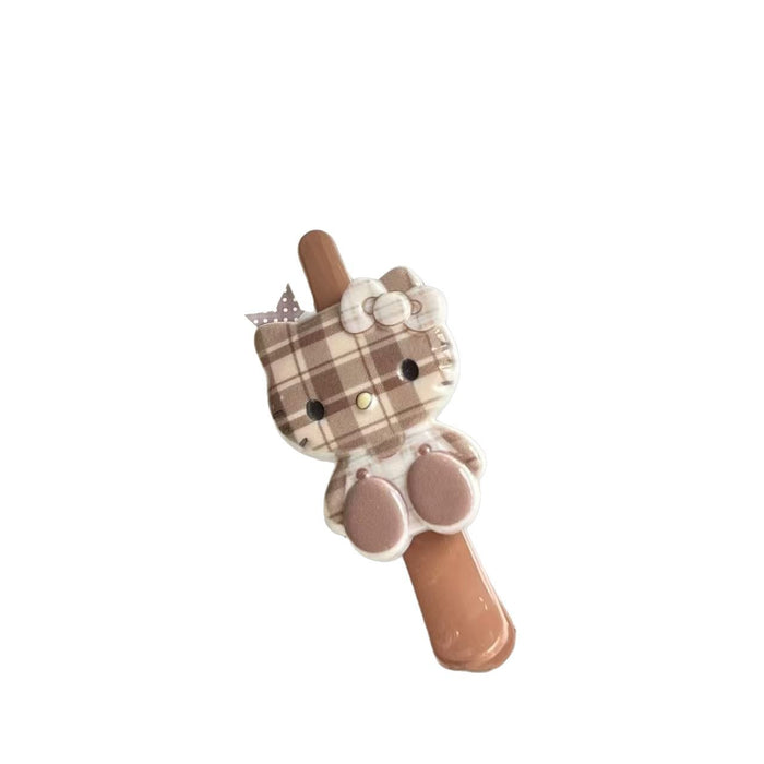 Wholesale Cartoon Plaid Cute Long Billed Duck Clip