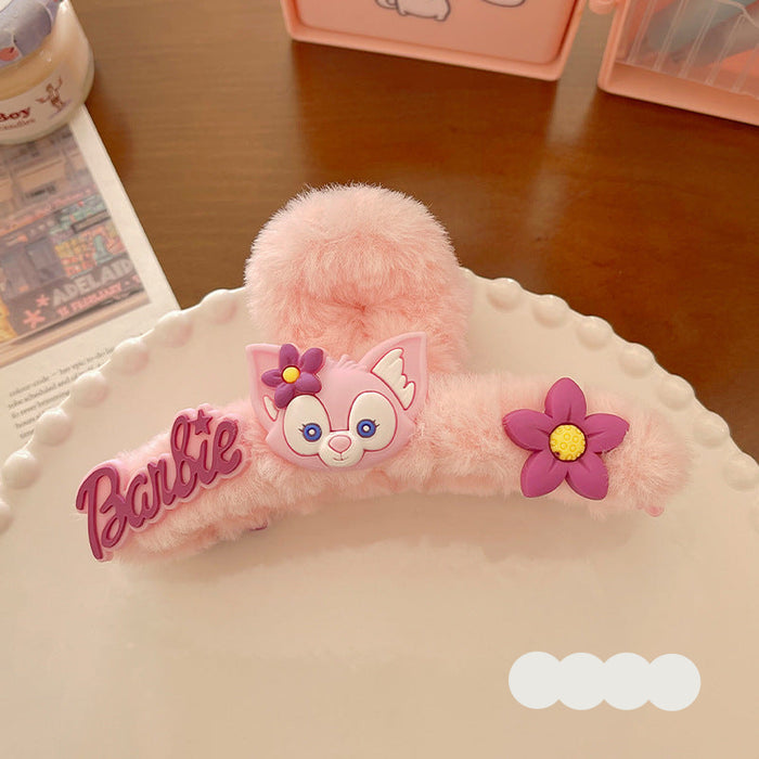 Wholesale Cute cartoon large plush hair clip