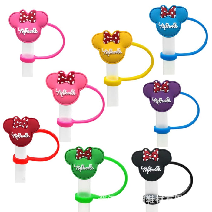 Wholesale Cute cartoon straw cap 8/10mm creative personality water cup straw stopper straw dust cover spot wholesale