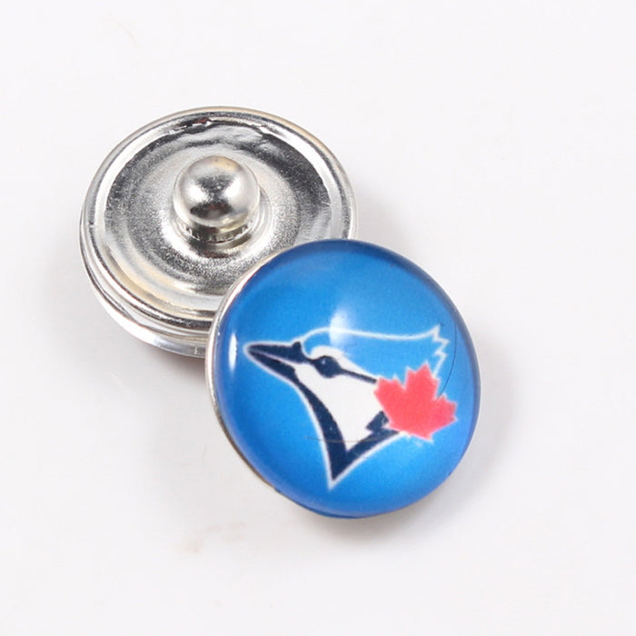 Wholesale 10 pairs/ pack 18mm Ice Hockey Team Button