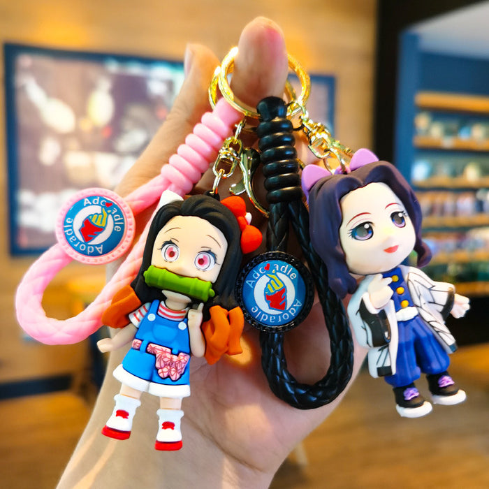 Wholesale Cartoon 3D Doll Rubber Keychain JDC-KC-Tingm043