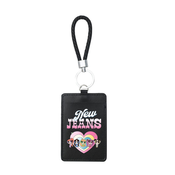 Wholesale PU Card Holder Keychain JDC-KC-ShuaiX002