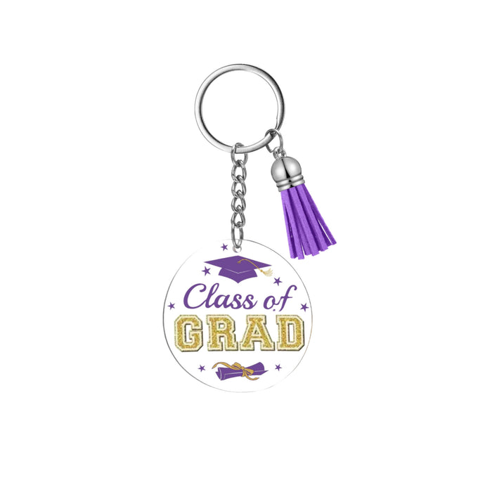 Wholesale 30PCS Acrylic Graduation Theme Keychain JDC-KC-HuiWen010