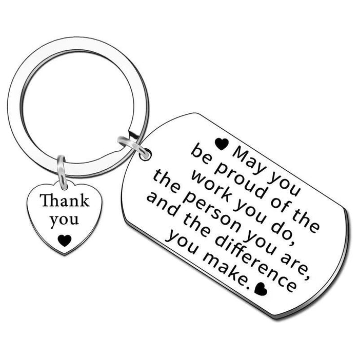 Wholesale May You Be Stainless Steel Keychain JDC-KC-TangMumao002