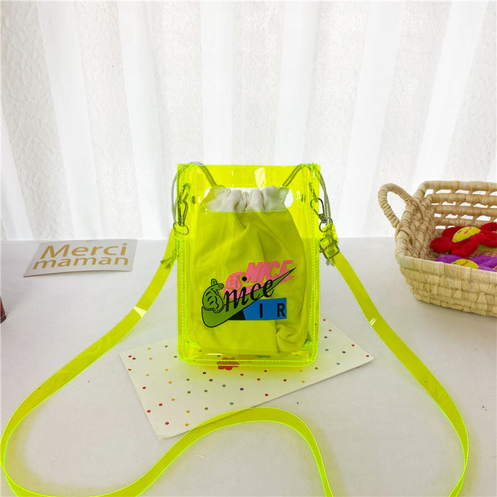 Wholesale Plastic Children's Bags, Transparent Bags, Cute and Personalized Crossbody Bags JDC-SD-DaJu008