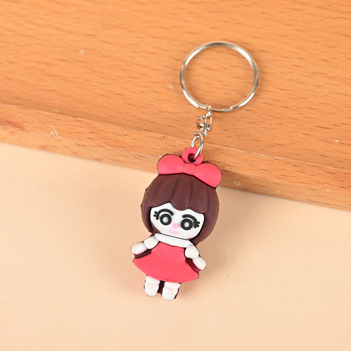 Wholesale 10PCS Cute Cartoon 3D PVC Keychain (S)JDC-KC-DongH001