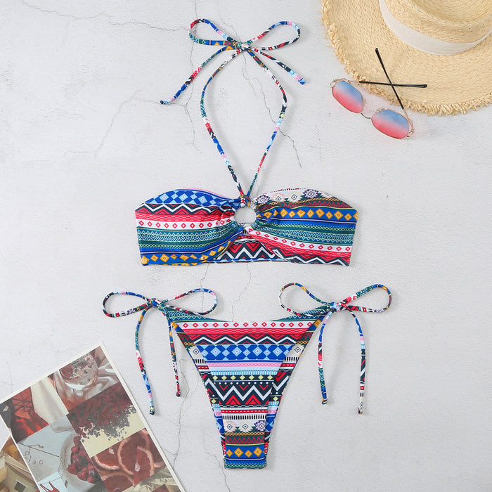 Wholesale Aztec Geometric Print Bikini Swimwear JDC-SW-LiR001