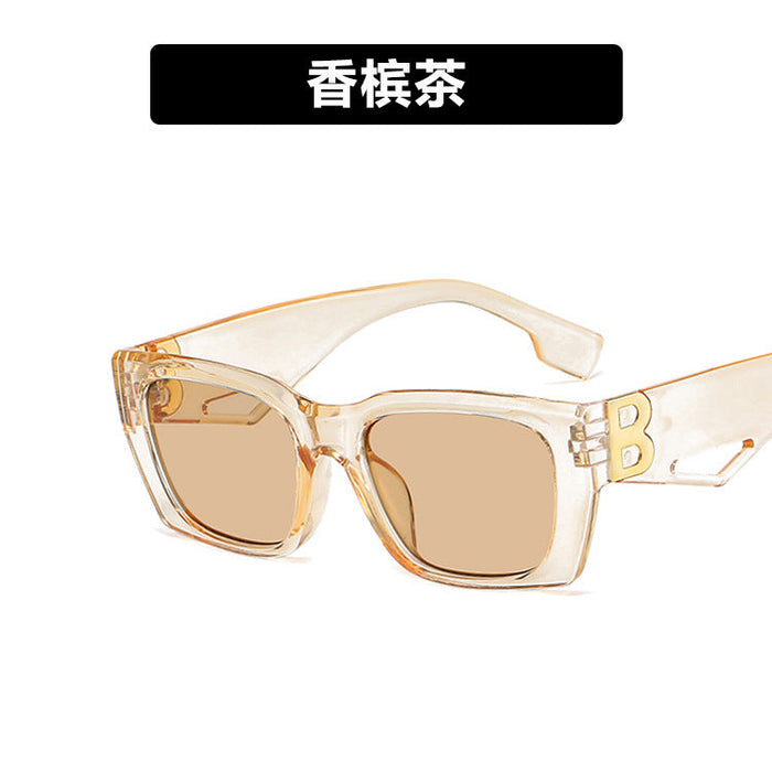 Wholesale Sunglasses PC Small Square Box Retro Hollow (F) JDC-SG-YuX006