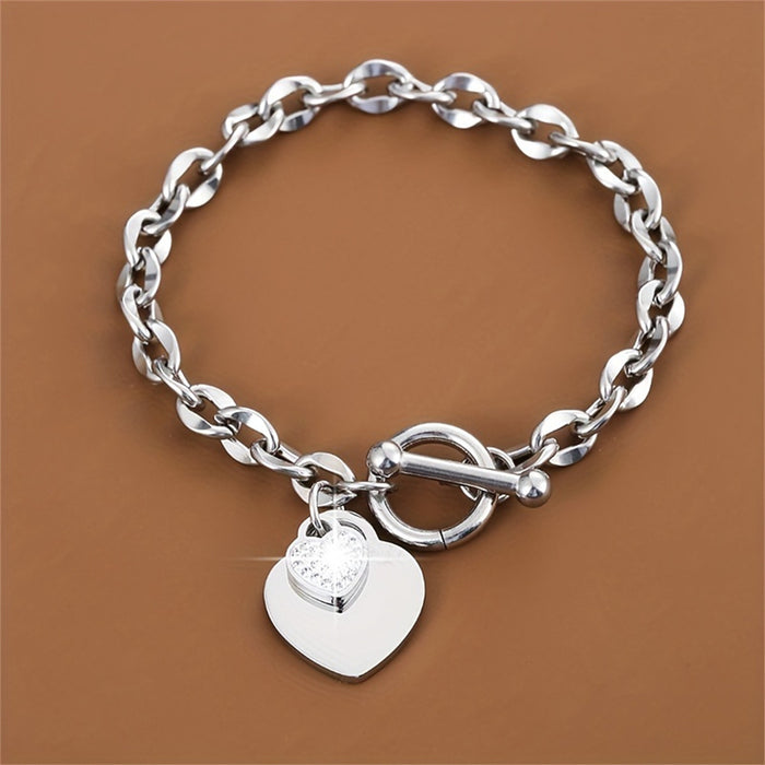 Wholesale Titanium Steel Women's  Buckle Love Stainless Steel Bracelet