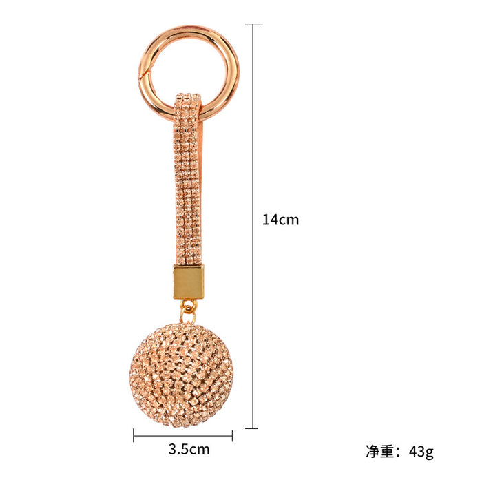 Wholesale Chain Rhinestone Ball Keychain Car Keychain JDC-KC-JF004