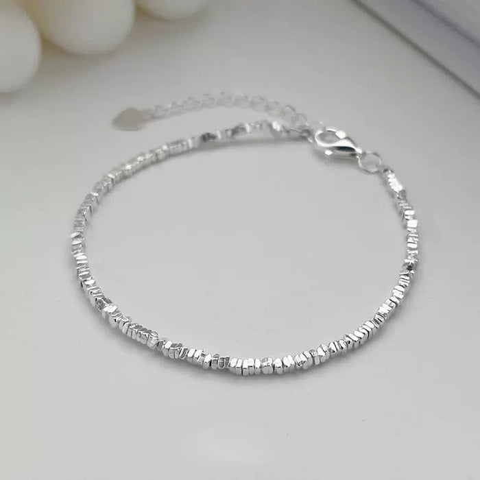 Wholesale Silver and pure silver bracelet for women, with a niche design that exudes a sense of luxury, light luxury, and geometric accessories