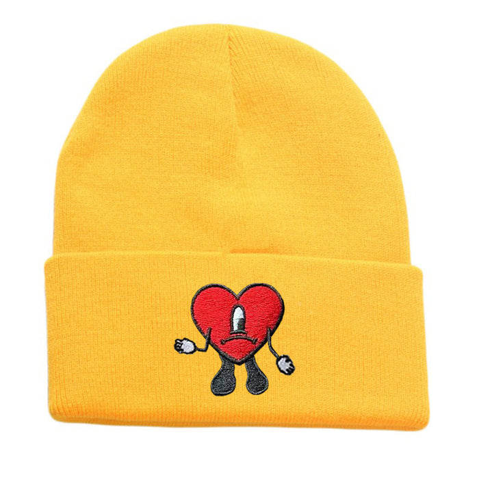 Wholesale Cartoon Embroidery Acrylic Wool Knitted Hat JDC-FH-Shengn006