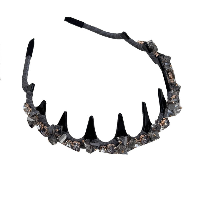 Wholesale Crystal toothed light luxury full diamond headband hair accessory with simple temperament retro versatile fine headband hair accessory
