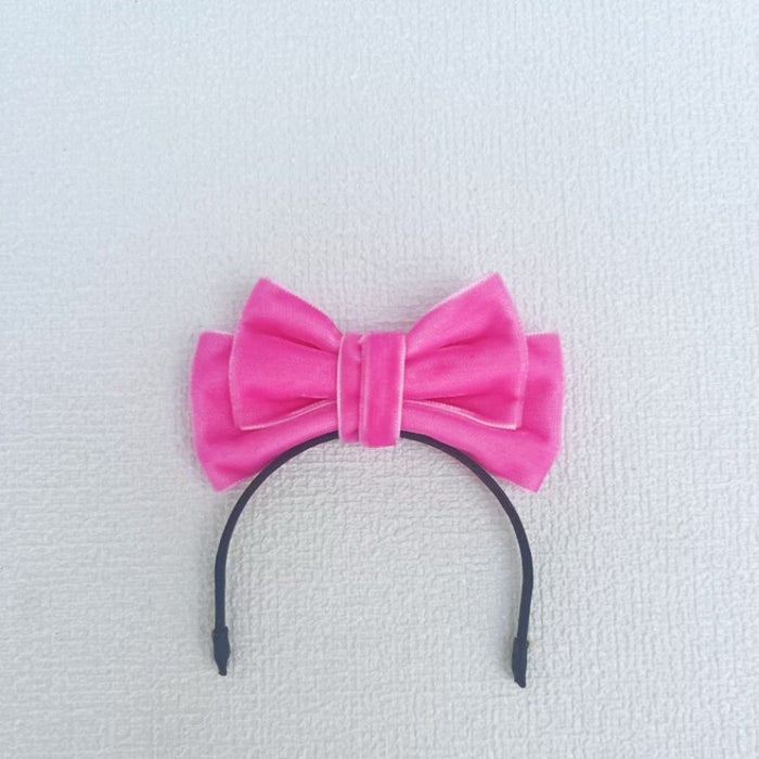 Wholesale Doll clothes sit party cloth cloth clothes accessories velvet bow hairband