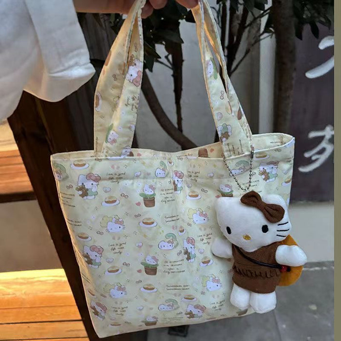 Wholesale Cartoon Handbag High-value Hand-held Canvas Bag Tote Bag Large Capacity Bag