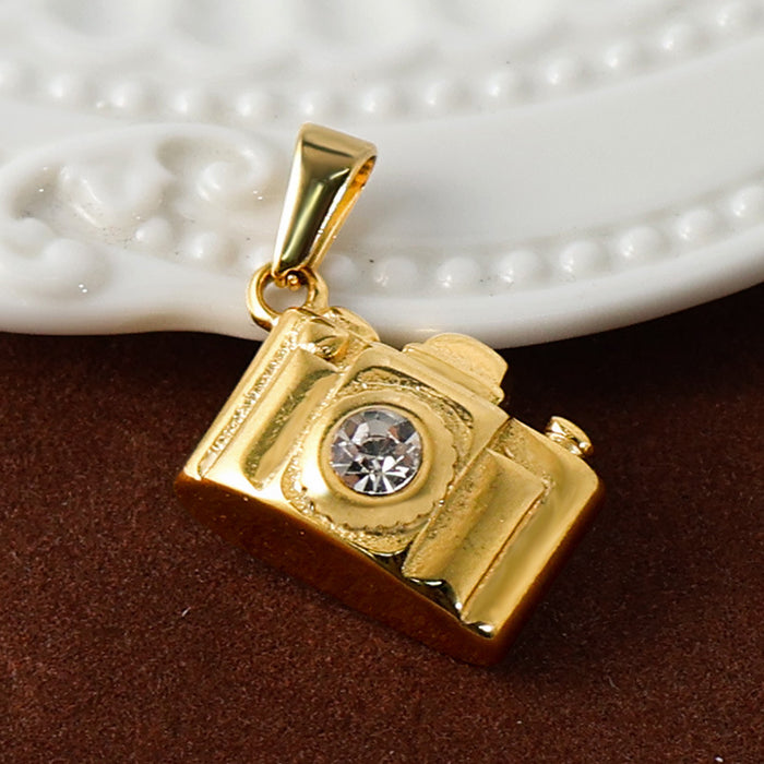 Wholesale 6PCS/SET Stainless Steel Single Pendant Gold Plated