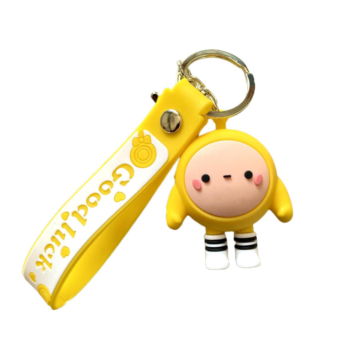 Wholesale Cartoon Silicone Doll Keychain JDC-KC-MingT178