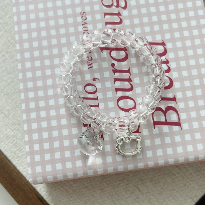 Wholesale Kt Rope Hair Band Cute Girly Heart Cartoon Bracelet Hair Rope Headband