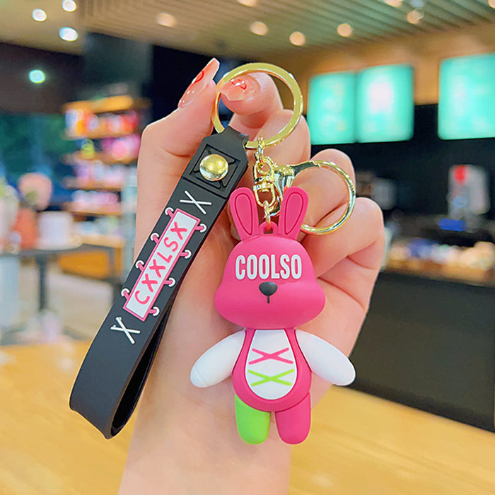 Liebre de conejo de dibujos animados de PVC al por mayor JDC-KC-KUM018