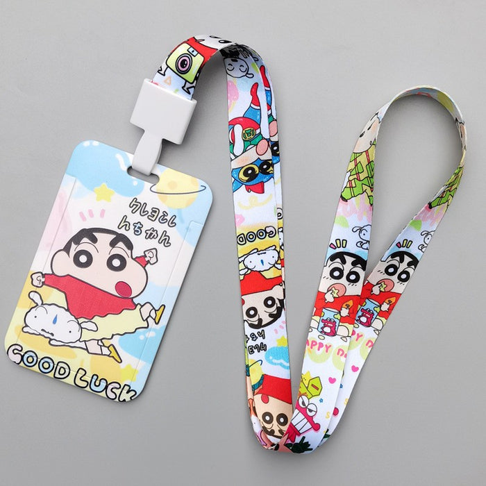 Wholesale Trendy Plastic Cartoon Card Holder With Lanyard Student ID Badge Gift