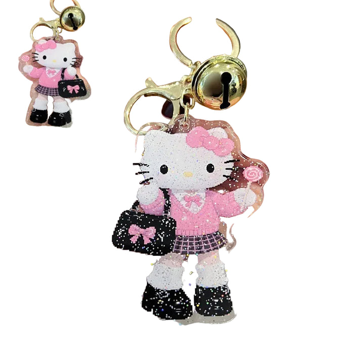 Wholesale 5 PCS Cute cartoon double sided acrylic keychain