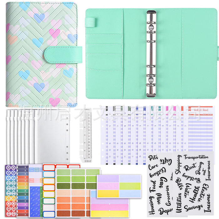 Wholesale Pu Notebook Cash Budget Loose-Leaf Financial Notebook