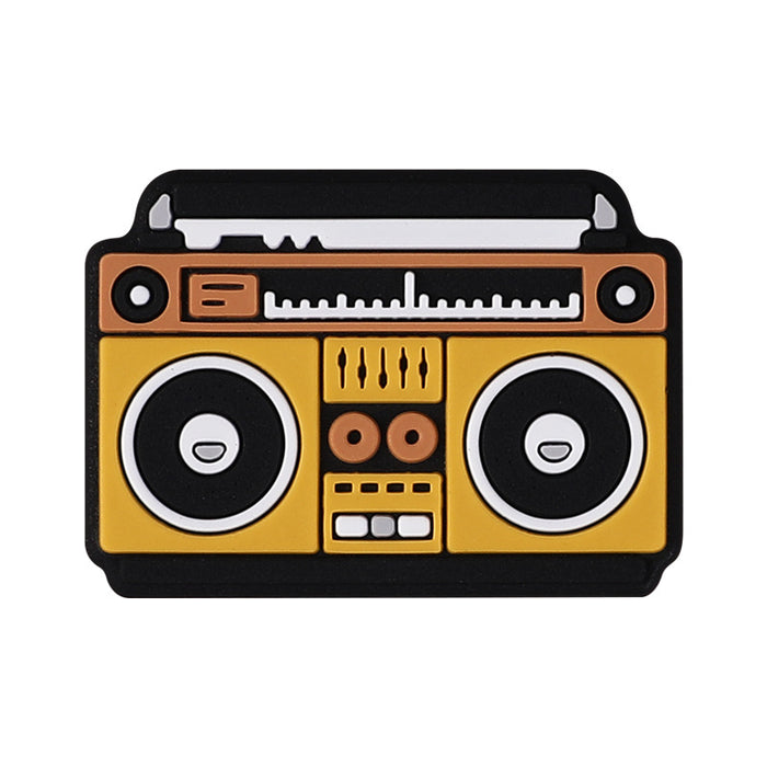 Wholesale 20pcs Music series silicone beads loose beads simulation retro soft plastic record player glue beads DIY jewelry