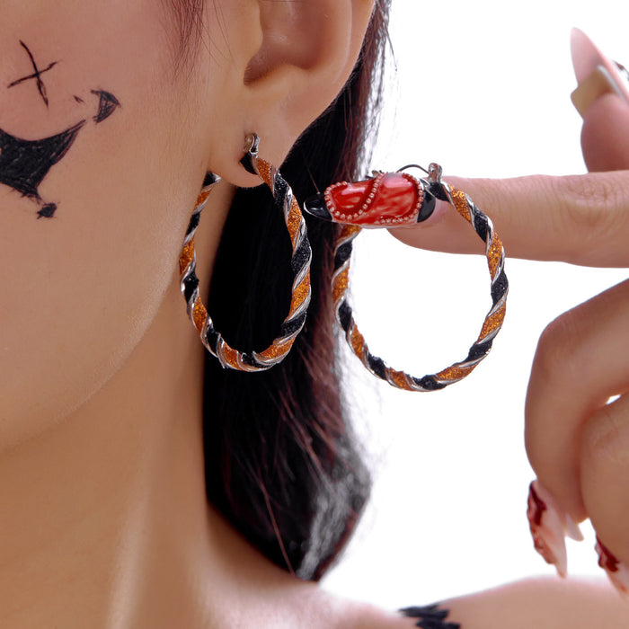 Wholesale Halloween Earrings Pumpkin Ghost Pendant Earrings Gothic Tassel Women's Earrings