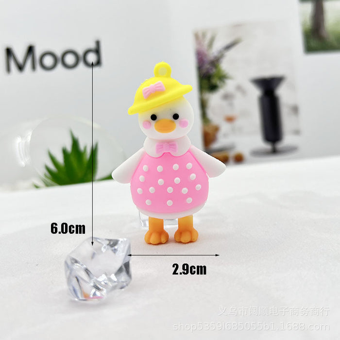 Wholesale Cartoon  Keychain Pendant  Keychain Backpack Duck Keychain Pendant