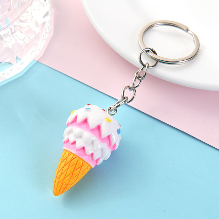 Wholesale Resin Ice Cream Keychain JDC-KC-AQing007