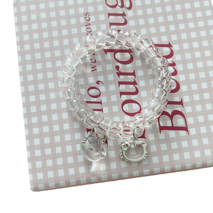 Wholesale Kt Rope Hair Band Cute Girly Heart Cartoon Bracelet Hair Rope Headband