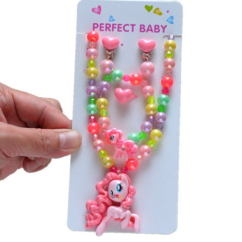 Wholesale Children' s Cartoon Cute Beaded Necklace