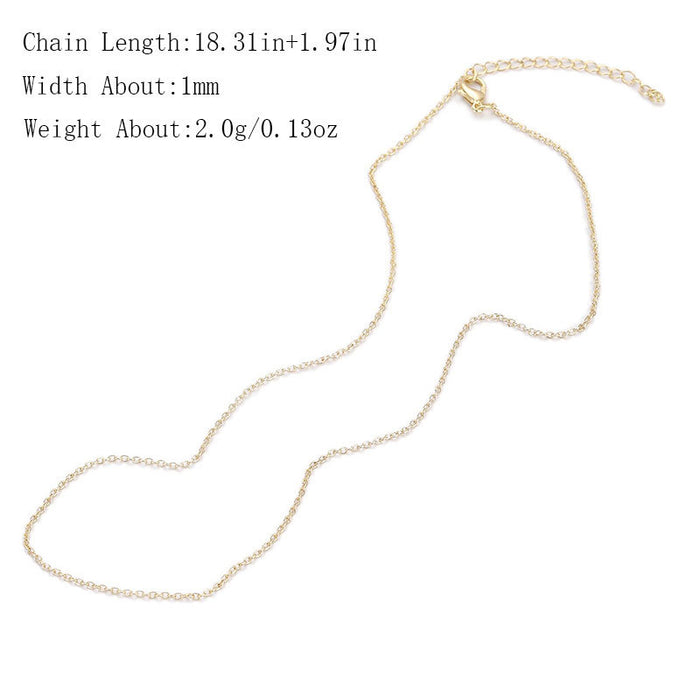 Wholesale Necklace Clavicle Chain Bare Chain Adjustable JDC-NE-YJ002