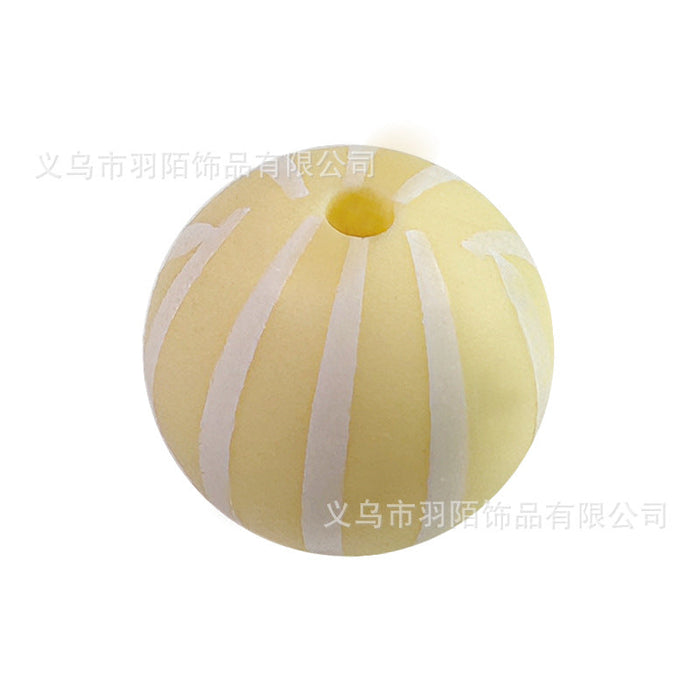 Wholesale 50PCS Rainbow Watermelon Silicone Balls JDC-BDS-YuMo009