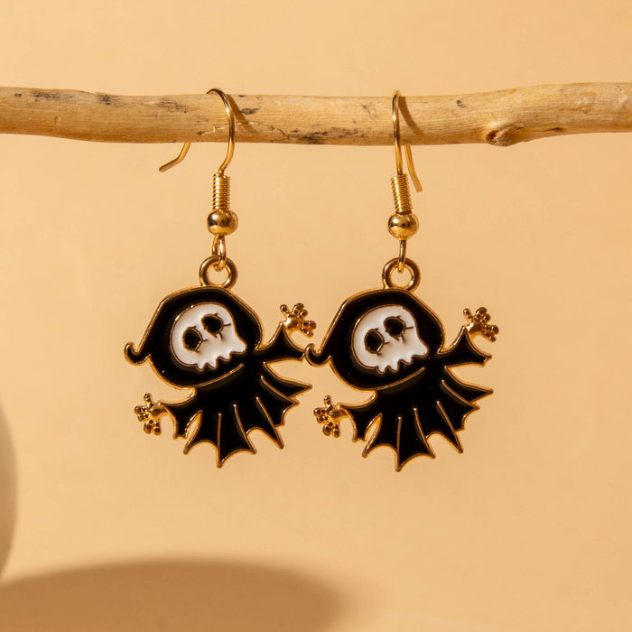 Wholesale  Skull Bat  Earring Set Cool Fashion Jewelry Accessory MOQ≥2