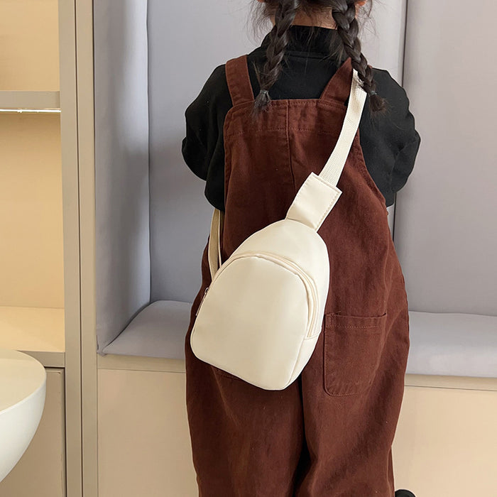 Wholesale Solid Color Simple Children' s Shoulder Bags