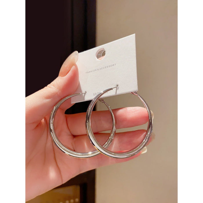 Wholesale Circle Earrings Women's Exaggerated Simple Cold Wind Earrings Niche