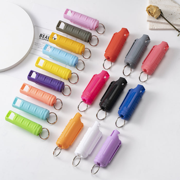 Wholesale Plastic Shell Push-type Spray Keychain JDC-KC-ZY019