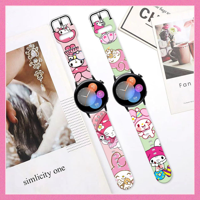 Wholesale Printed Silicone Watch Strap Wrist Strap JDC-WD-NuoQi047