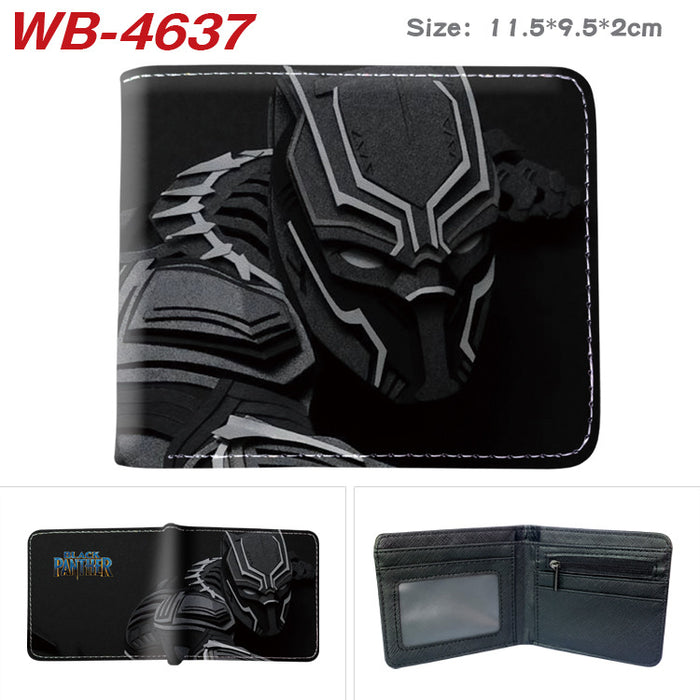 Wholesale Fashion Retro Superhero Bifold Wallet PU Leather Card Holder For Men Women