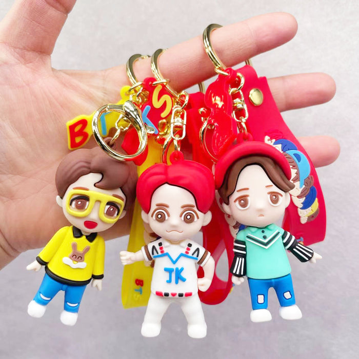 Wholesale Cartoon Soft Plastic Doll Keychain JDC-KC-LiangQ008