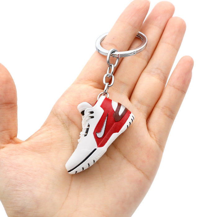 Wholesale 3D Stereoscopic Basketball Shoes PVC Keychains JDC-KC-QLPing018