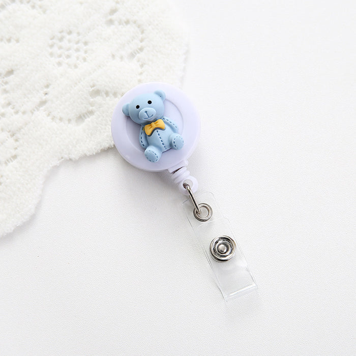 Wholesale Cute Resin Decorative Round Easy Pull Keychain JDC-KC-GangSheng001