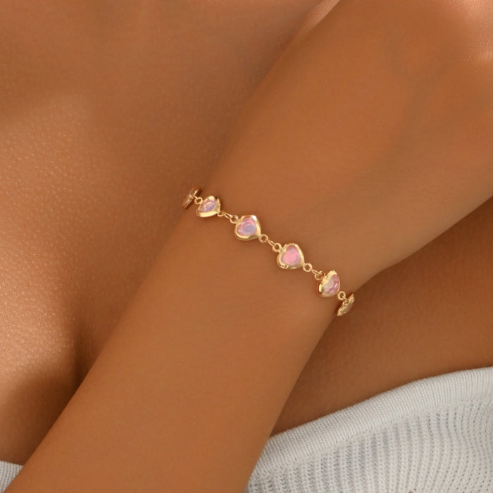 Wholesale Alloy Electroplated Star Rhinestone Bracelet and Necklace Set