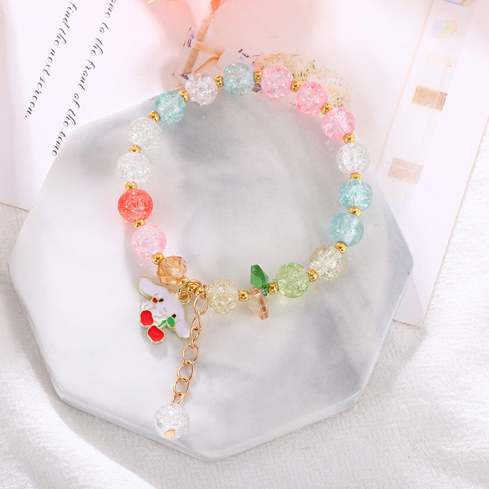 Wholesale Children' s popcorn bracelet beaded bracelet crystal cute cartoon