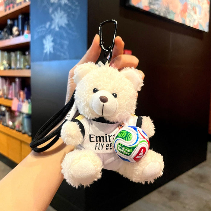 Wholesale Plush Football Bear Keychain - World Cup Fan Gift Accessory