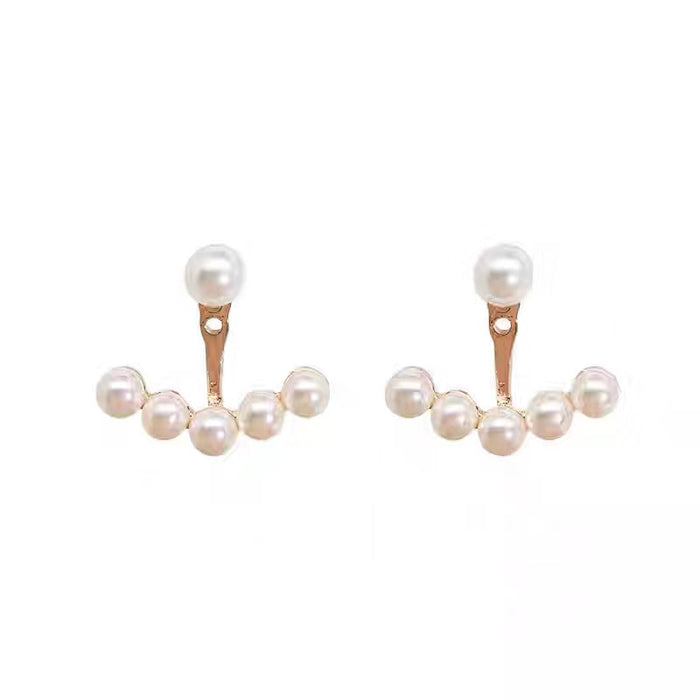 Wholesale Silver Needle Pearl Earrings Earrings Silver Needle Earrings Simple Style Earhook Light Luxury Versatile Pendant